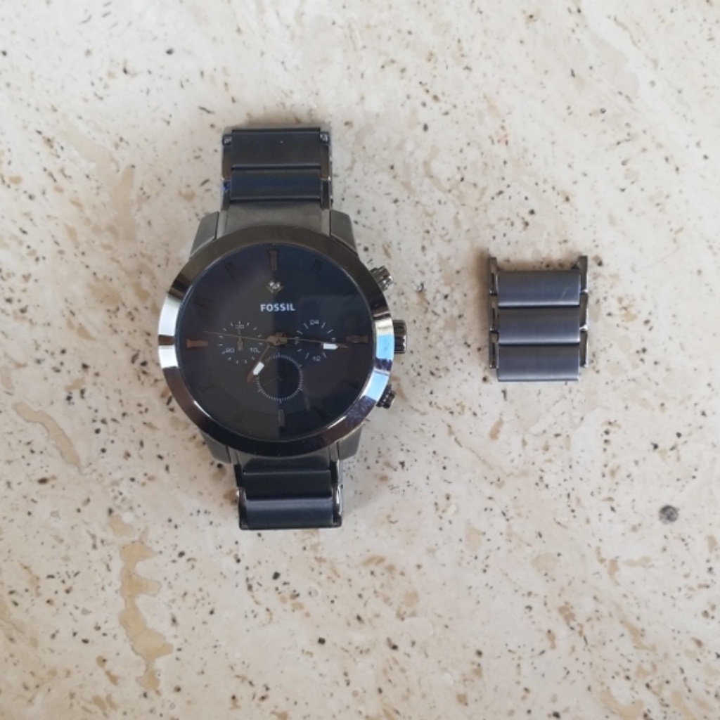 Fossil Watch With Box And Extra Links